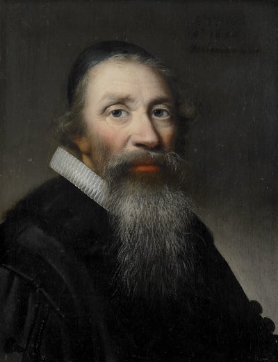 Portret van een man, waarschijnlijk een geestelijke door Anthonie Palamedesz (copy after)