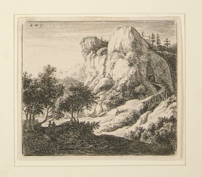 4 landschappen door Anthonie Waterloo