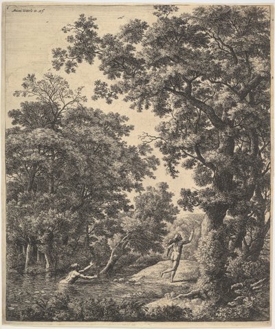 Alpheus en Arethusa door Anthonie Waterloo