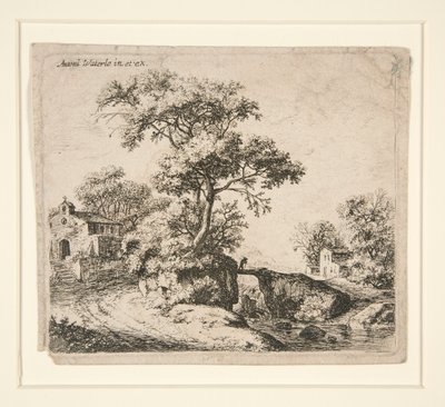De Kapel met Trappen door Anthonie Waterloo