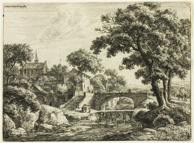 De Twee Bruggen door Anthonie Waterloo