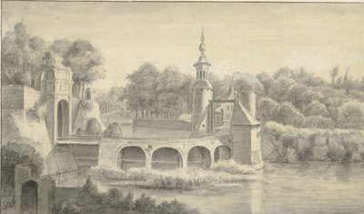 Velperpoort te Arnhem door Anthonie Waterloo