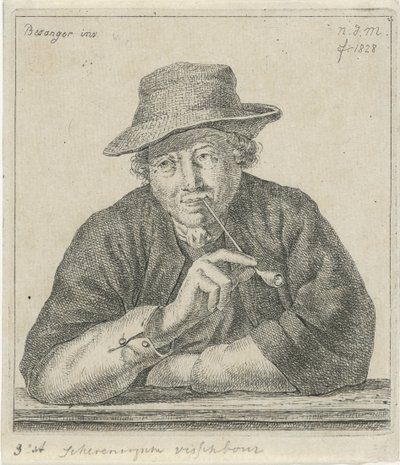 Rokende man door Anthonie Willem Hendrik Nolthenius de Man