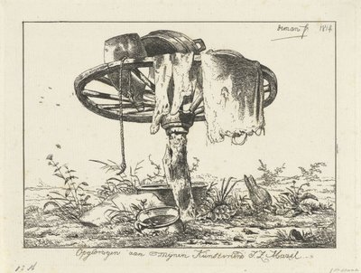 Wiel op een paal door Anthonie Willem Hendrik Nolthenius de Man