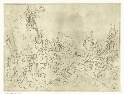 Bergachtig landschap door Anthonie van den Bos