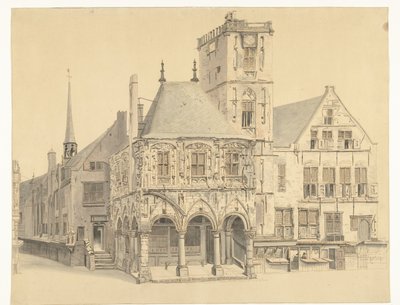 Het Oude Stadhuis van Amsterdam, 1641 door Anthonie van den Bos