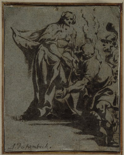 Een scène uit de klassieke mythologie door Anthonis Sallaert