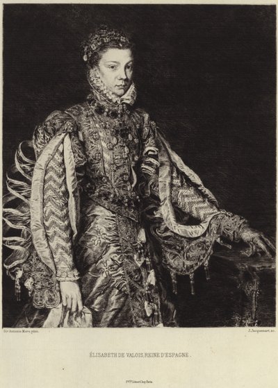 Elisabeth van Frankrijk door Anthonis van Dashorst Mor
