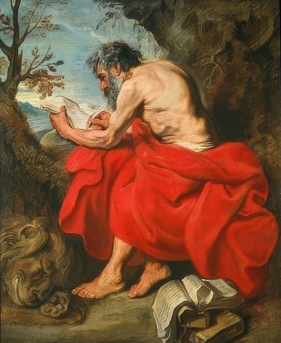 De heilige Hiëronymus door Anthony van Dyck