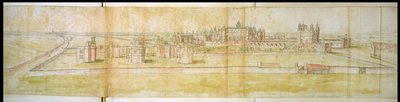 Hampton Court door Anthonis van den Wyngaerde
