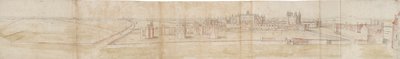 Hampton Court Palace vanuit het noorden door Anthonis van den Wyngaerde