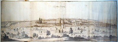 Panoramisch uitzicht op Brussel door Anthonis van den Wyngaerde