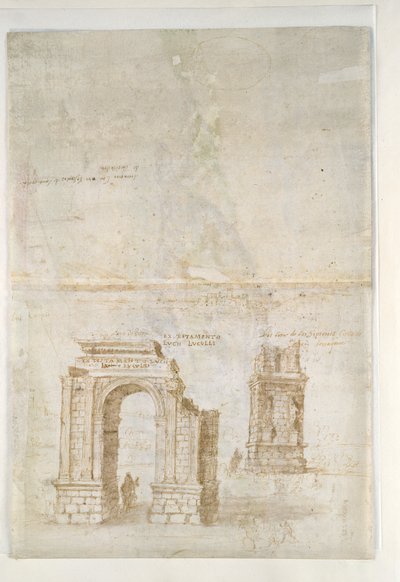 Panoramisch uitzicht op Tarragona vanaf de zuidkant door Anthonis van den Wyngaerde