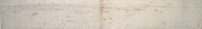 Schets van de Lagune van Valencia, la Albufera en aangrenzende kust en platteland, c1560s door Anthonis van den Wyngaerde