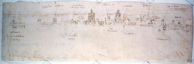 Studie van Valencia door Anthonis van den Wyngaerde