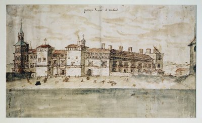 Het Alcazar van Madrid door Anthonis van den Wyngaerde