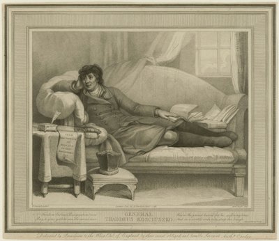 Tadeusz Kosciuszko 1746-1817, 1798 door Anthony Cardon