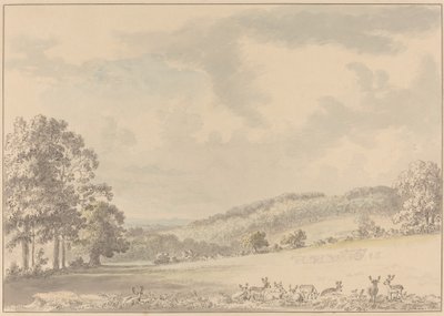 Herten Rustend in Albury Park door Anthony Devis