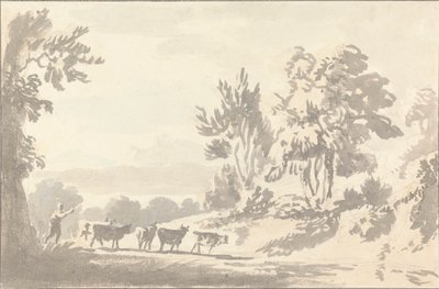 Herder die vee drijft door Anthony Devis