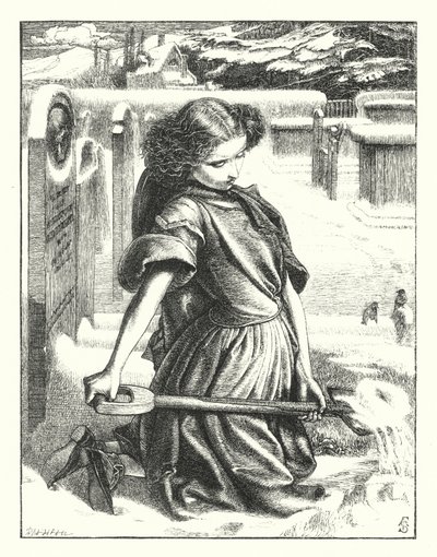 De Kleine Rouwende door Anthony Frederick Augustus (after) Sandys