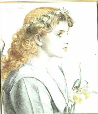 Mei, 1902 (een van 4) door Anthony Frederick Augustus Sandys