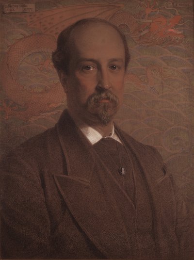 Sir William Henry Weldon (ca. 1837-1919), Wapenkoning van Clarenceux door Anthony Frederick Augustus Sandys