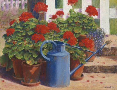 Blauwe gieter door Anthony Rule