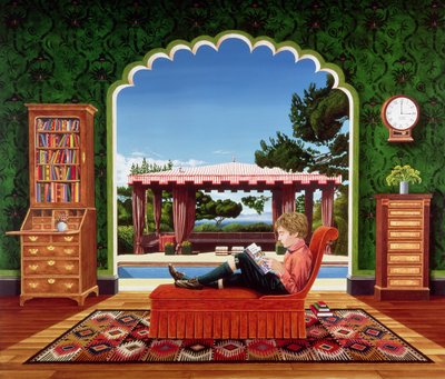 Jongen die Leest, 1983 door Anthony Southcombe