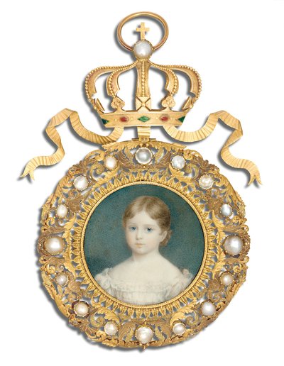 Koningin Victoria als kind, 1825 door Anthony Stewart