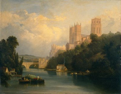Kathedraal van Durham door Anthony Vandyke Copley (attr. to) Fielding