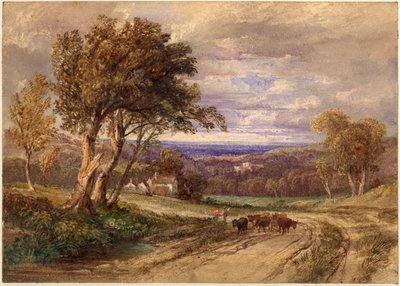 Priorij van Lanercost door Anthony Vandyke Copley Fielding