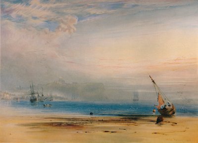 Scarborough vanaf de baai, 1850, 1935 door Anthony Vandyke Copley Fielding