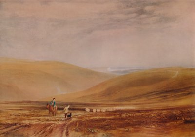 De Downs bij Beachy Head door Anthony Vandyke Copley Fielding