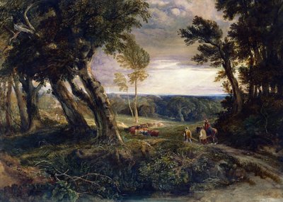 Tilgate Forest Vanuit de Buurt van Bolney, Sussex door Anthony Vandyke Copley Fielding