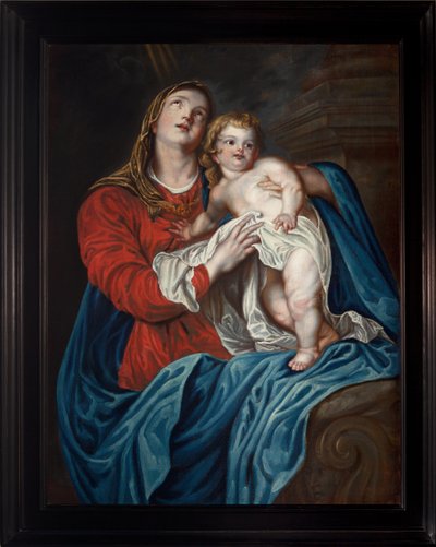 Anoniem. Maagd met het Kind. 18e eeuw (?). door Anthony van (after) Dyck