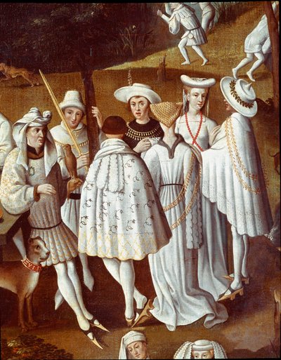 Tuin van de liefde aan het hof van Filips III de Goede, hertog van Bourgondië door Anthony van (after) Dyck