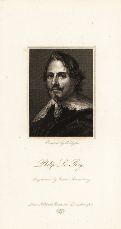 Portret van Baron Philippe Le Roy, Vlaamse diplomaat door Anthony van (after) Dyck