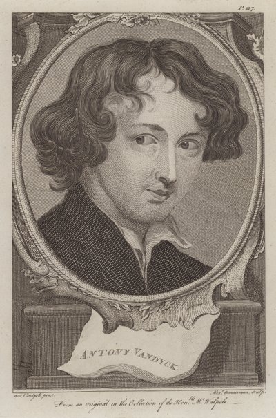 Sir Anthony van Dyck, Vlaamse kunstenaar actief in Engeland door Anthony van (after) Dyck
