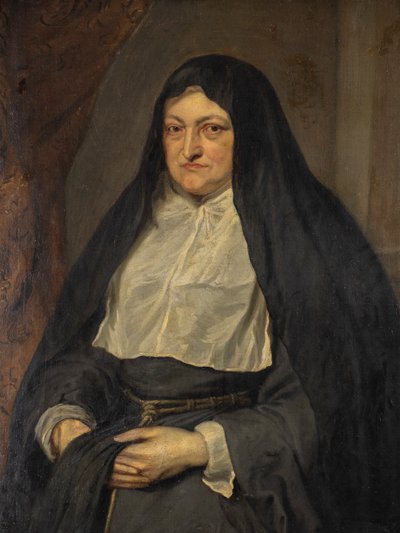 De Infanta Isabella Clara Eugenia Aartshertogin van Oostenrijk en Regent van de Nederlanden door Anthony van (school of) Dyck
