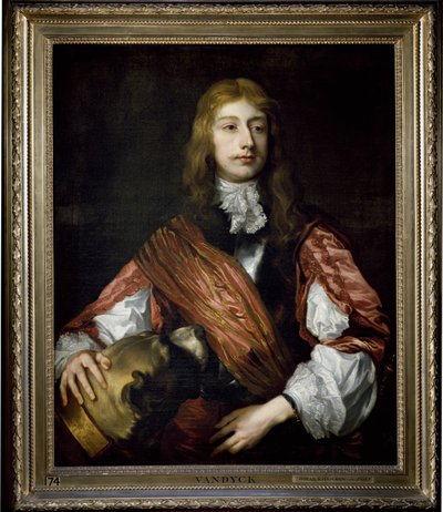 Thomas Killigrew en zijn hond door Anthony van (studio of) Dyck
