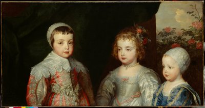 Drie oudste kinderen van Charles I c.1635 door Anthony van (studio of) Dyck