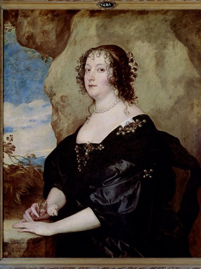 Beatriz van Hemmema, Gravin van Oxford, ca. 1638 door Anthony van Dyck