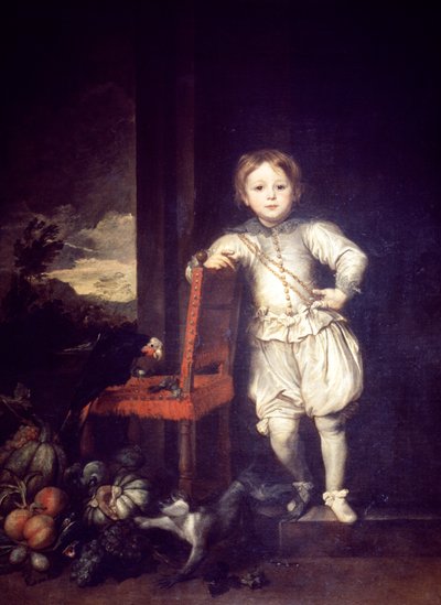 Kind in witte jurk door Anthony van Dyck