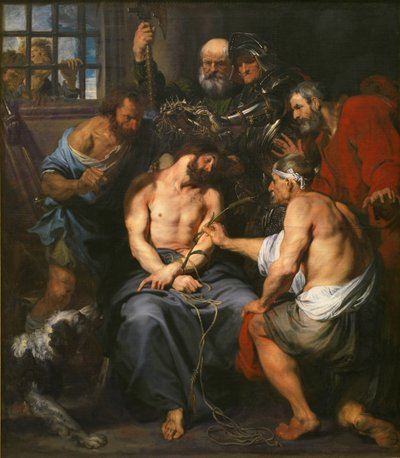 Christus gekroond met doornen door Anthony van Dyck