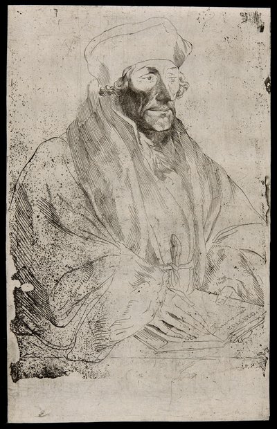 Desiderius Erasmus door Anthony van Dyck