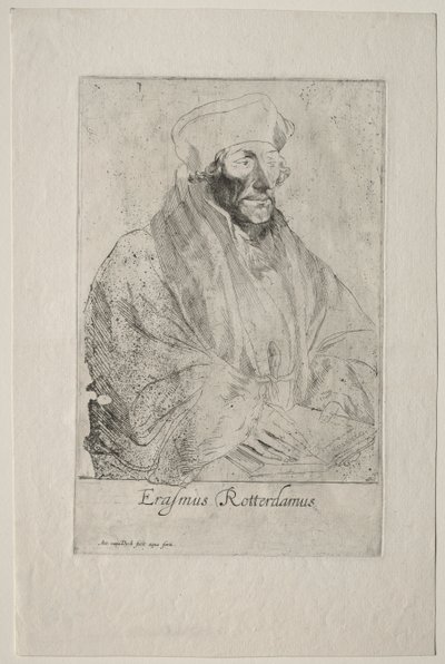 Desiderius Erasmus van Rotterdam door Anthony van Dyck