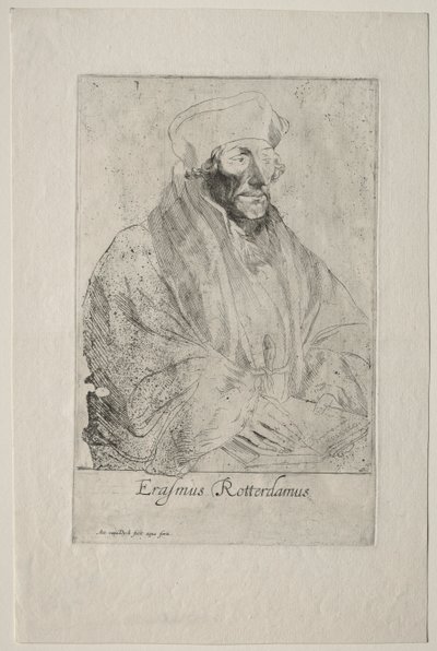 Desiderius Erasmus van Rotterdam door Anthony van Dyck