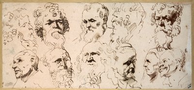 Elf Hoofdstudies door Anthony van Dyck