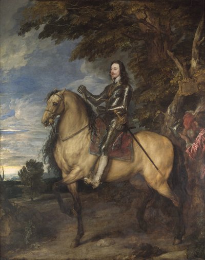 Ruiterportret van Karel I, ca. 1637-8 door Anthony van Dyck