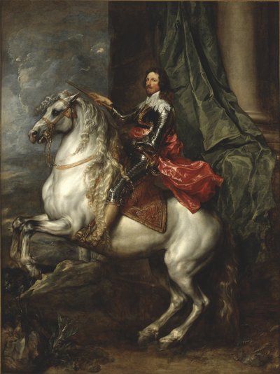 Ruiterportret van Thomas Francis van Savoye, Prins van Carignano door Anthony van Dyck